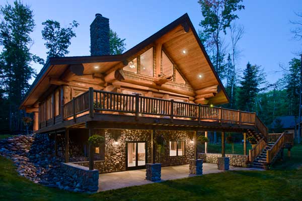 Back to Basics | A Lakeside Log Home in Wisconsin - LogHome.