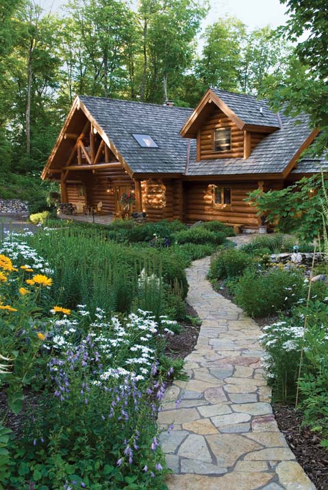 Photos of an Old-Fashioned Log Home  Ken LaCoy Construction