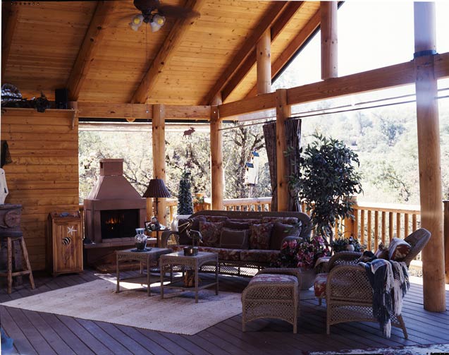 Cottage-Style Cabin Porch