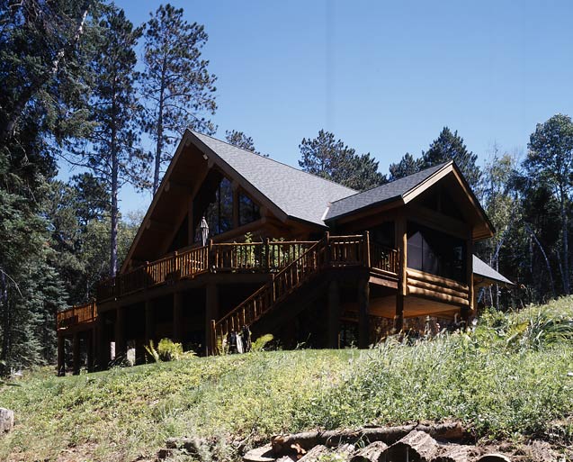 Exterior Log Home Photo