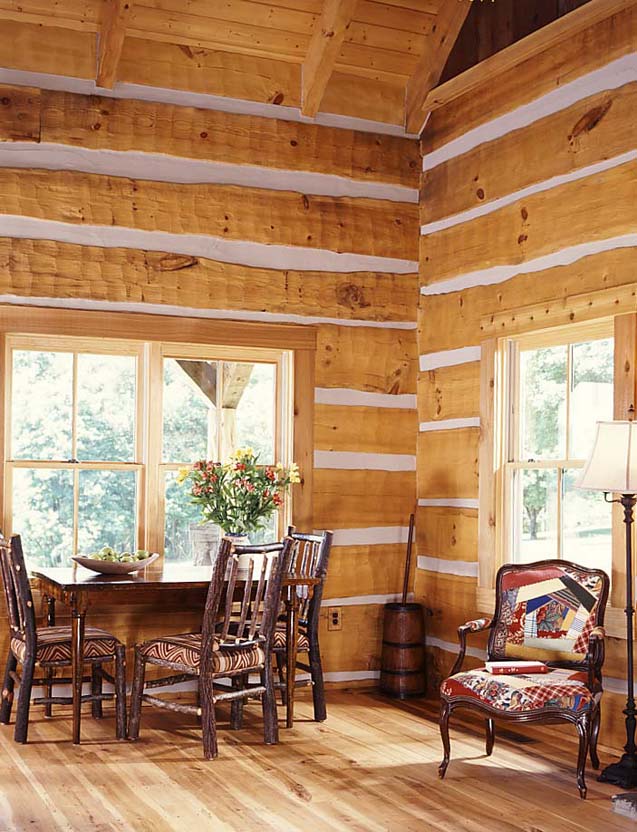 tiny cabin dining room