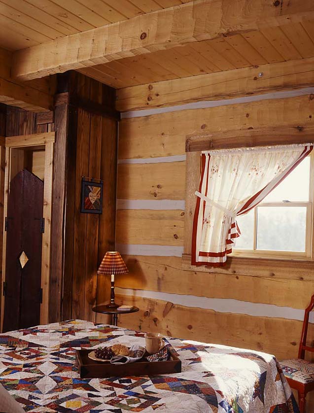 tiny cabin bedroom