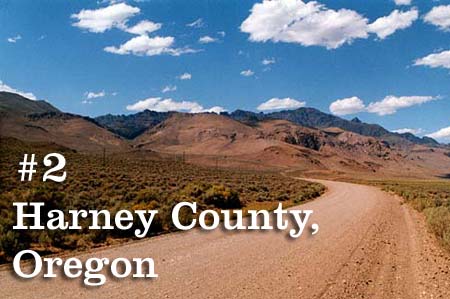 #2 Harney County, Oregon