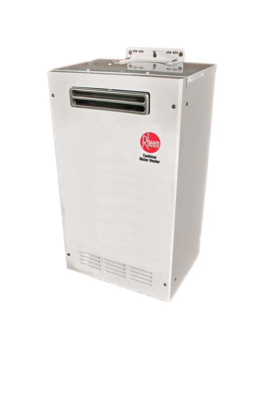 Image of a Rheem Tankless Water Heater