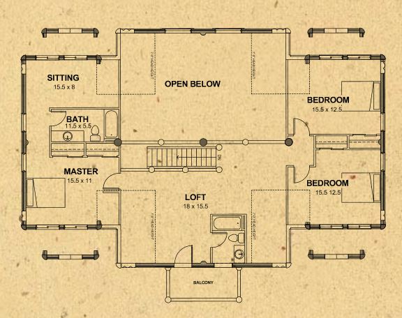 Whisper Creek Grizzly Lofted Floor Plan