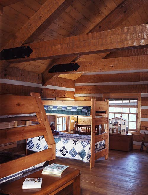 Child's Log Home Bedroom