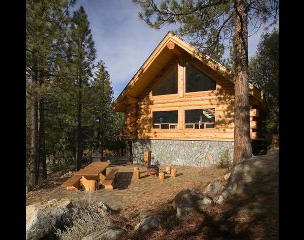 mountain log home lodge