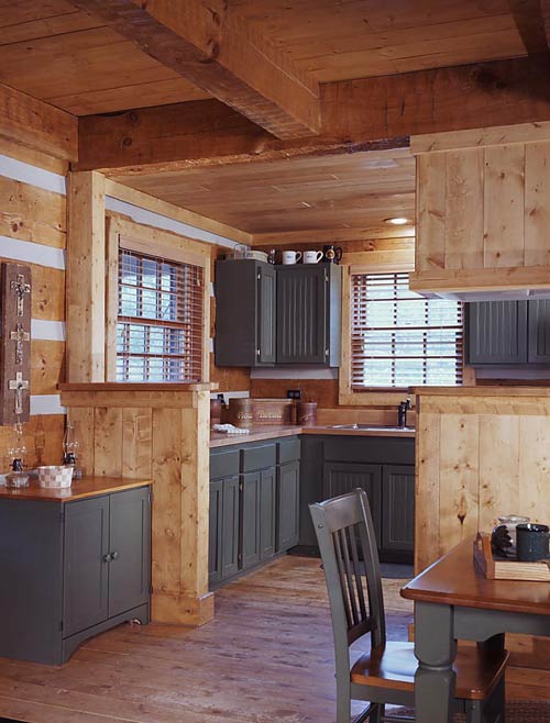 Log Cabin Kitchen