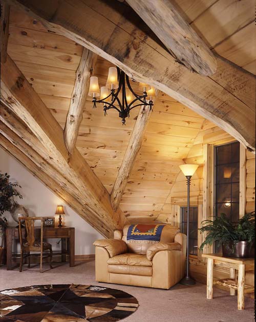 nook in a log home