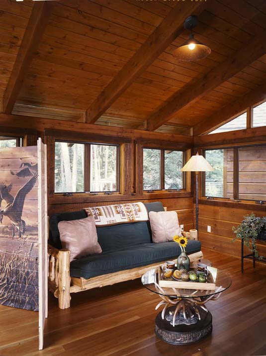 log home loft
