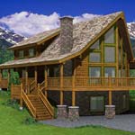 The Hillside | Yellowstone Log Homes