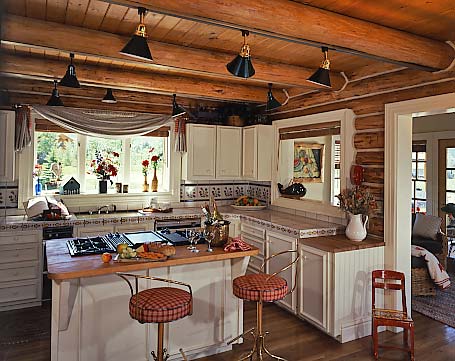 Practical Lighting Tips For Log Homes - How To Light An Exposed Beam Ceiling