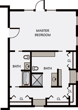 Master Bedroom Runner up floorplan