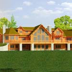 Sunset Harbor | Strongwood Log Home Company