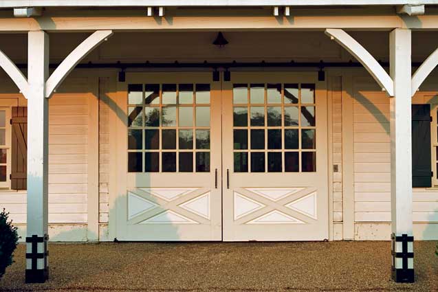 Firehouse style garage door