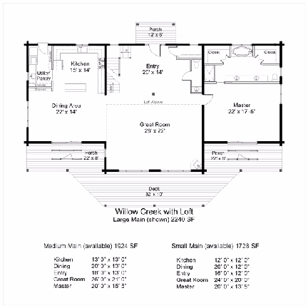 Cedar LogSystems Willow Creek Loft I FF