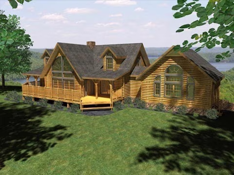 Bellewood Log Home Plan by Honest Abe Log Homes Bellewood Log Home Plan by Honest Abe Log Homes
