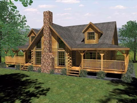Honest Abe Grandfield Log Home Exterior Honest Abe Grandfield Log Home Exterior