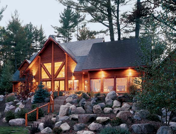 Low-Impact Log Home Wisconsin