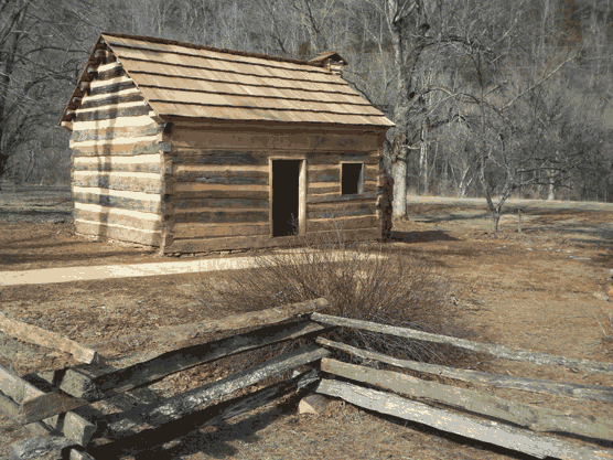 National Park Service Abraham Lincoln's log cabin