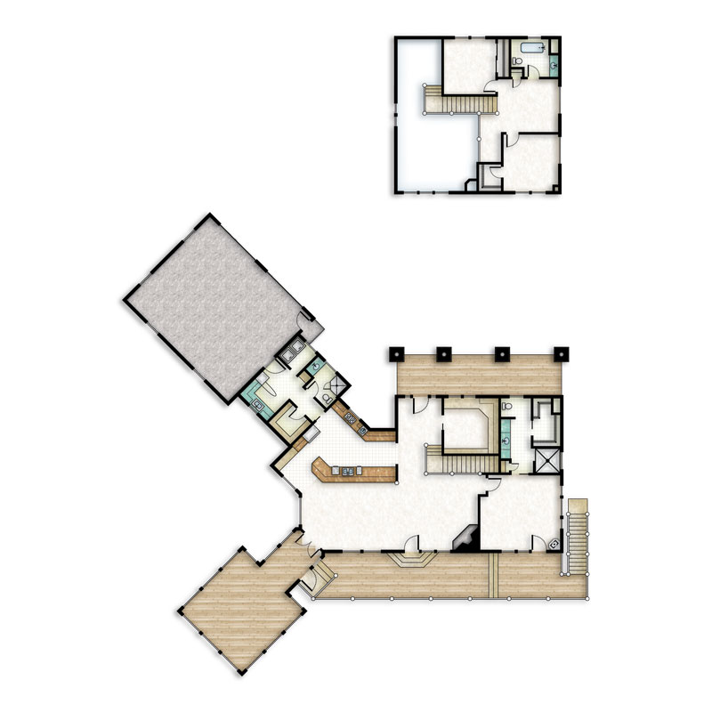 log home floorplan