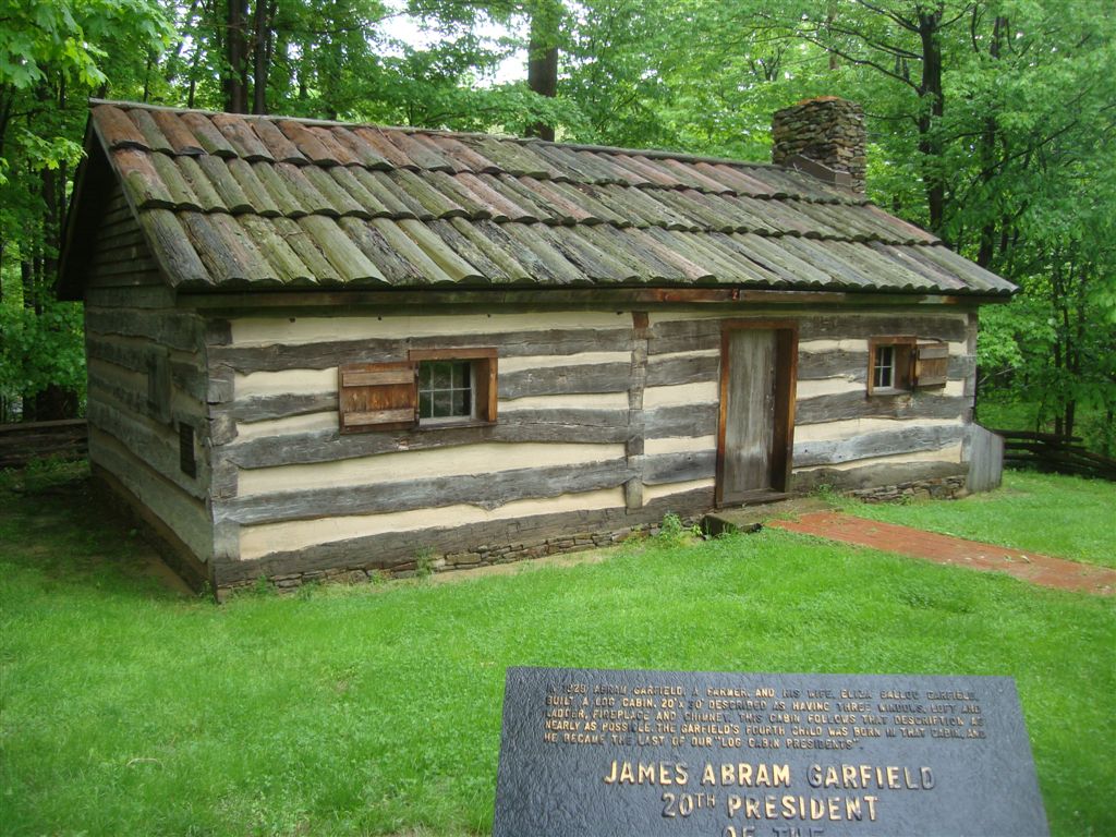 Presidents born in log cabins, James Garfield