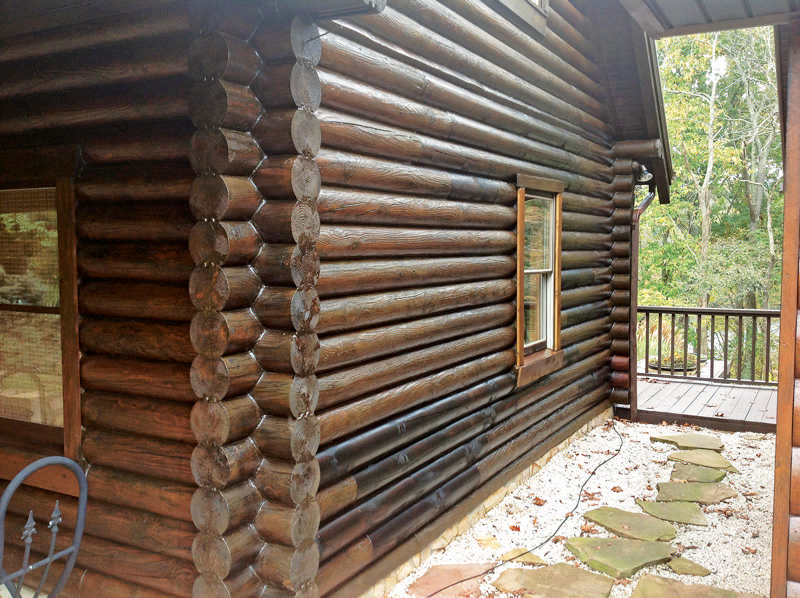Logs can be re-faced or replaced, restoring both the look and structural soundness of a log home. 
